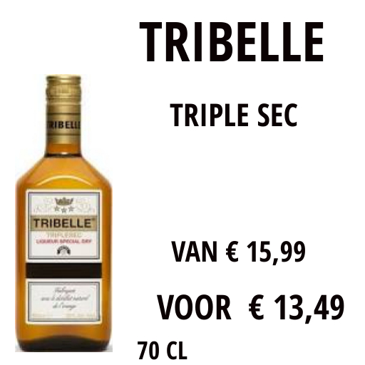 TRIBELLE-TRIPLE SEC-likeur--slijterij van Schaagen-www.likeurtjesrotterdam.nl