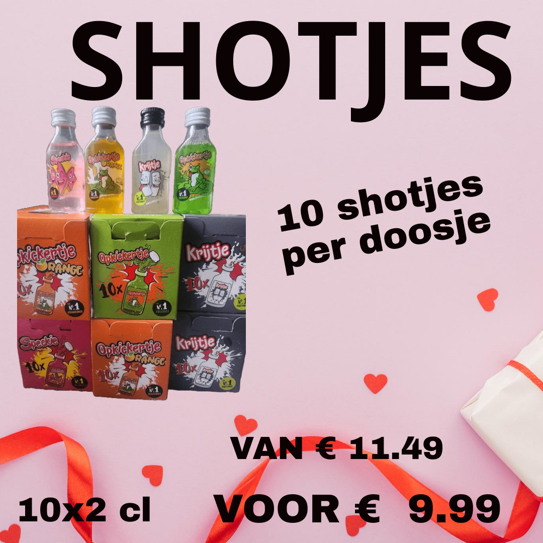 shot OPKICKERTJE-SPECKIE-KRIJTJE-shotjes-boswandeling-www.likeurtjesrotterdam.nl-schaagen